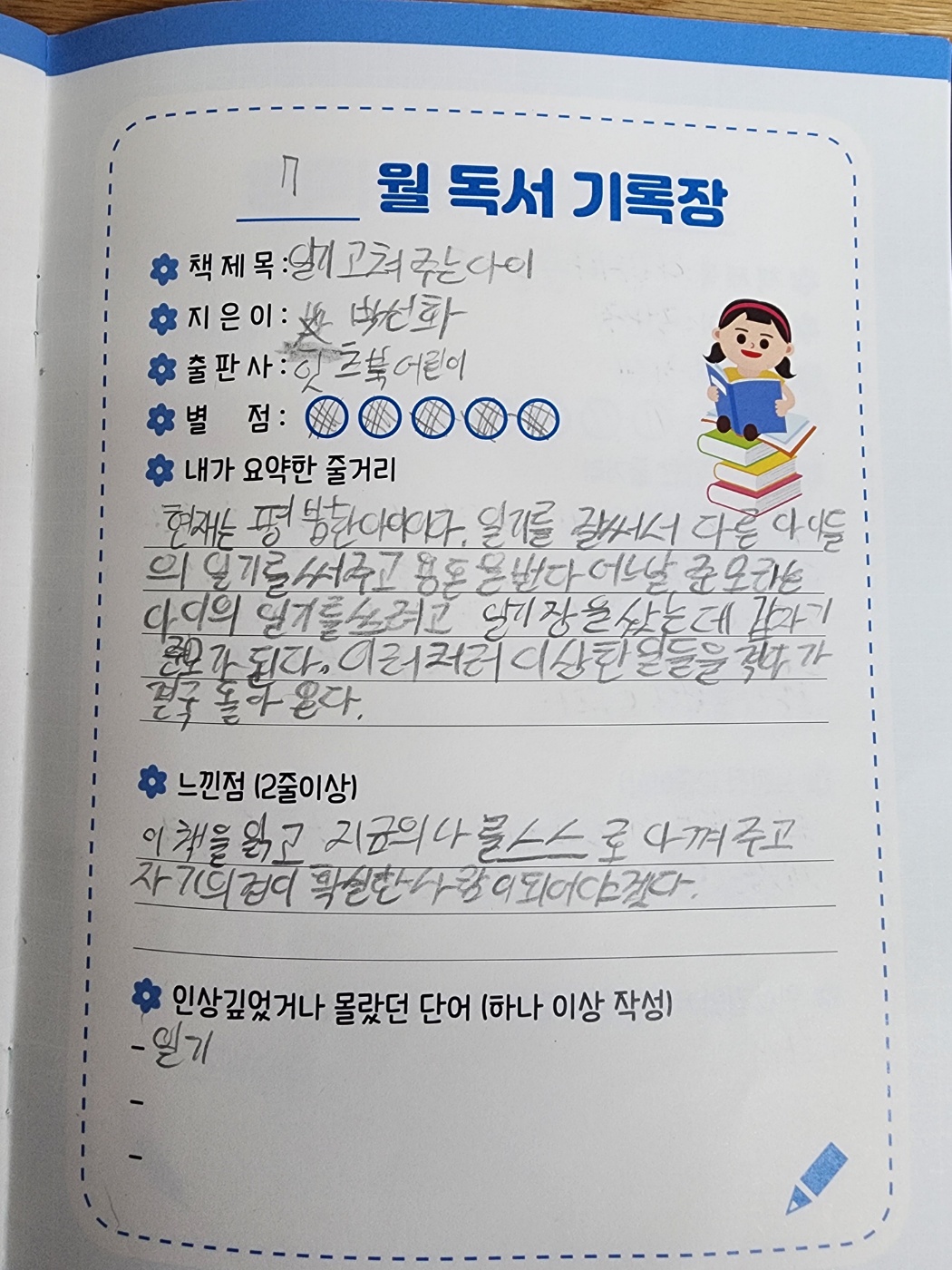 7월 독서포인트제