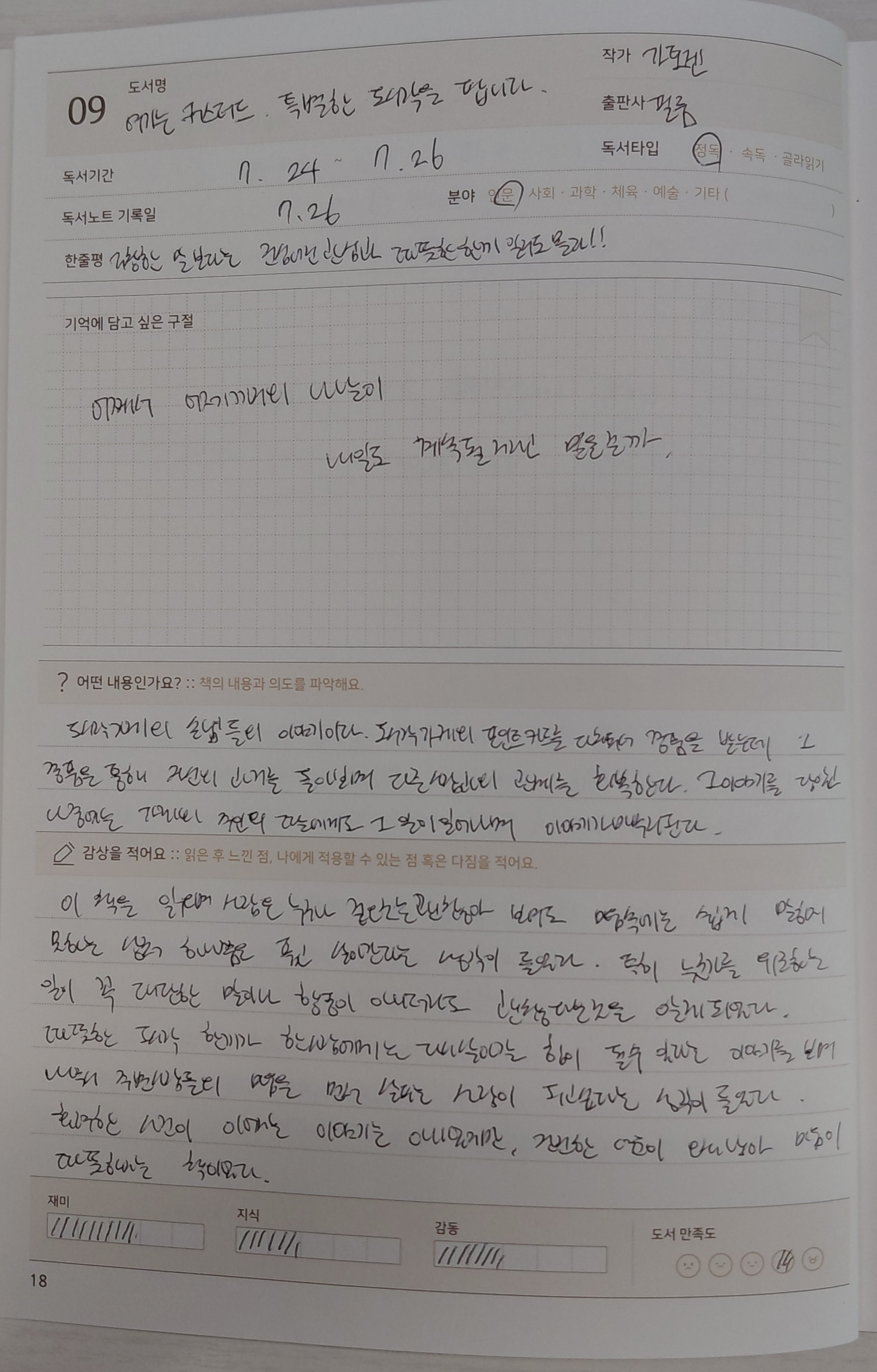 7월 독서포인트제